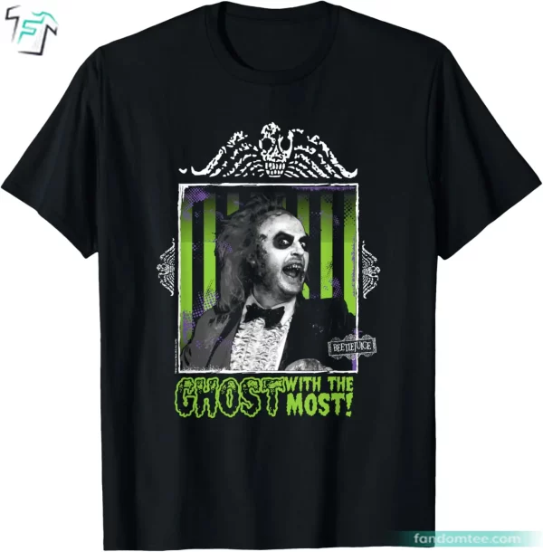 Ghost With The Most Horror Halloween Movie Vintage Beetlejuice Shirt