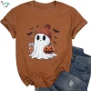 Halloween Boo Pumpkin Cute Ghost Shirt