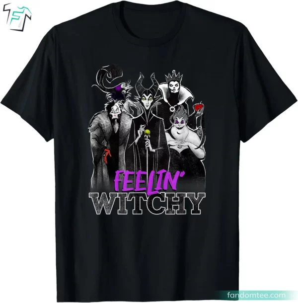 Halloween Villains Disney Shirt Funny Feelin’ Witchy Group Shot Tee