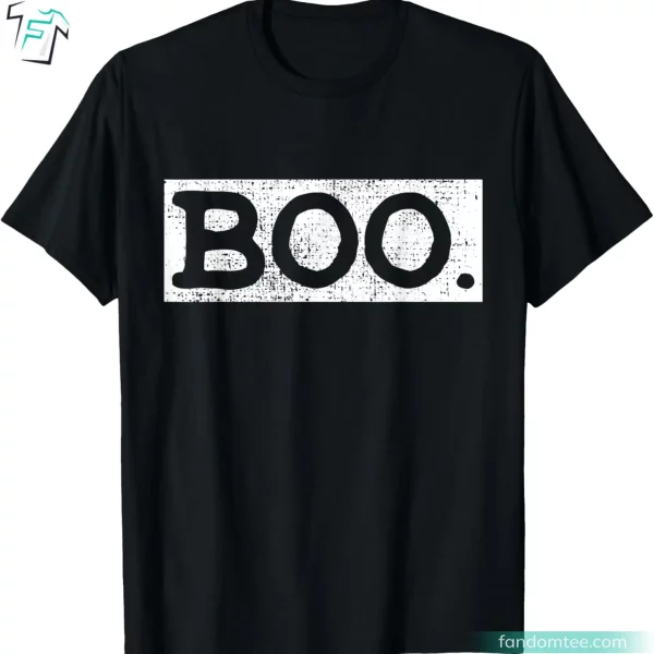 Halloween Vintage Boo Tee Shirt Funny Spooky Season Gift