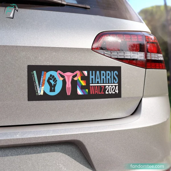 Harris Walz 2024 Car Magnet for Democrats Supporter