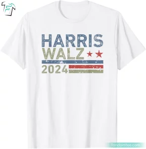 Harris Walz 2024 Retro Vintage Kamala Harris Tee Shirts