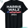 Harris Walz 2024 US Flag Kamala Harris Campaign T-Shirt