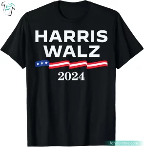 Harris Walz 2024 US Flag Kamala Harris Campaign T Shirt