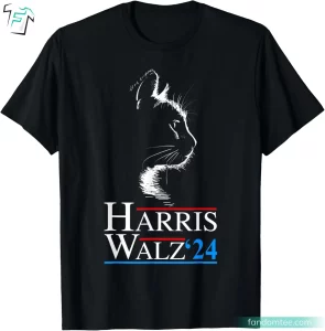 Harris Walz 24 Childless Cat Ladies For Kamala Harris T Shirts