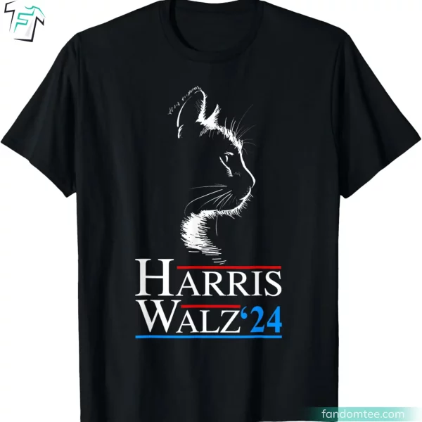 Harris Walz 24 Childless Cat Ladies For Kamala Harris T Shirts