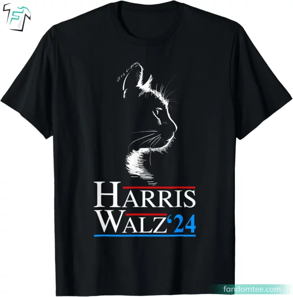 Harris Walz 24 Childless Cat Ladies For Kamala Harris T Shirts