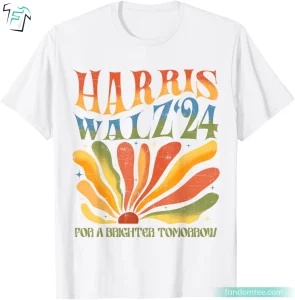 Harris Walz 24 Vintage Retro Kamala For President Tee Shirt