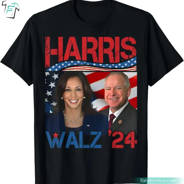 Harris Walz 24 for President Kamala Harris Campaign T-Shirt