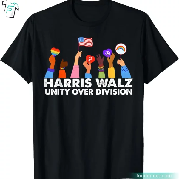 Harris Walz Unity Retro Kamala Harris Tshirts