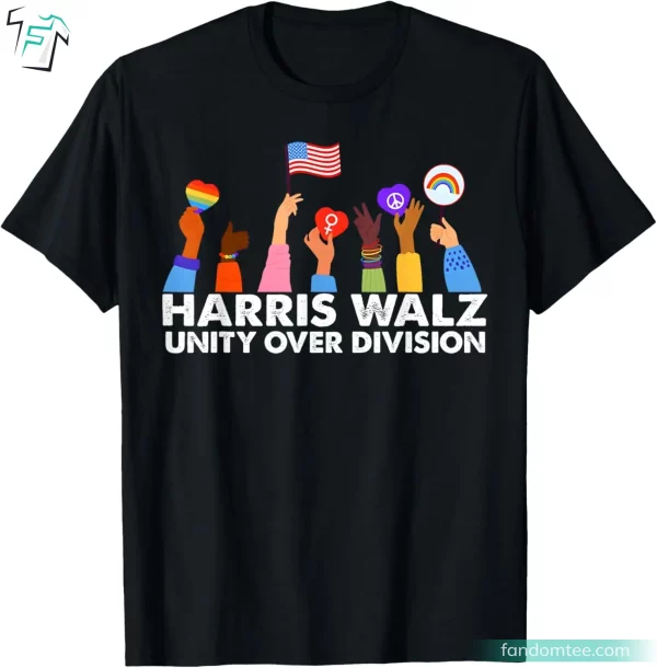 Harris Walz Unity Retro Kamala Harris Tshirts