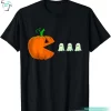 Hilarious Pumpkin Eating Ghost Jack O Lantern Tee Funny Halloween Gift Shirt