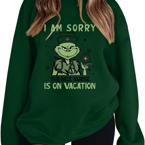 II Am Sorry He Is On Vacation Funny Grinch Sweater For Women