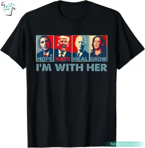 I'm With Her Kamala Harris 2024 Shirt Funny Madam Vice President Tee