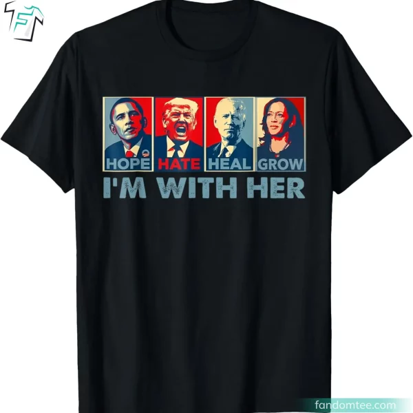 I’m With Her Kamala Harris 2024 Shirt Funny Madam Vice President Tee