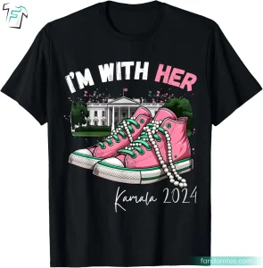 I'm With Her Kamala Harris 2024 Tee Shirts for President Election