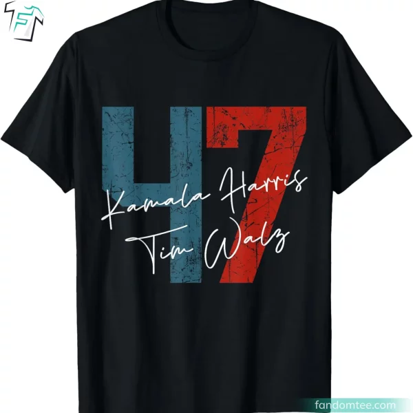 Kamala Harris Tim Walz 2024 Retro President Kamala T-Shirt