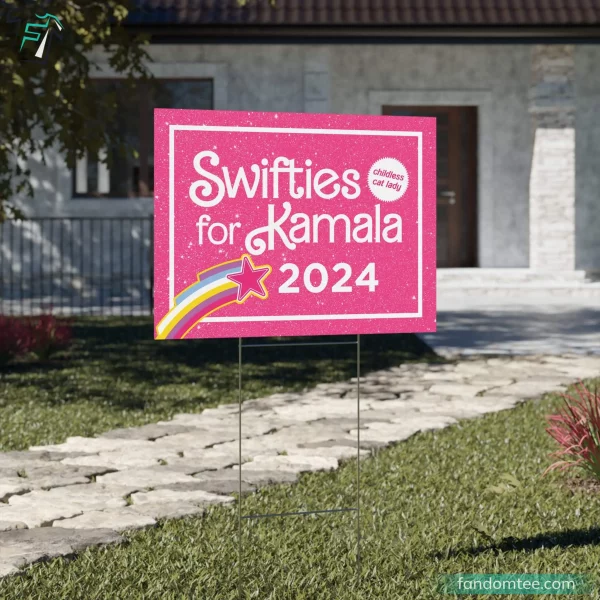 Kamala Harris Yard Sign For Democrats Supporter