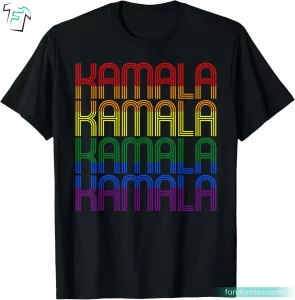 LGBTQ Gay Pride Retro Kamala Harris For President Tshirt