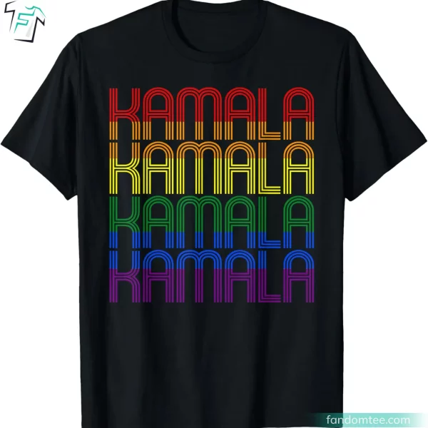 LGBTQ Gay Pride Retro Kamala Harris For President Tshirt