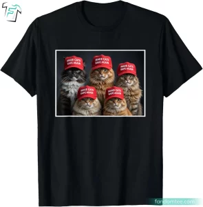 Make Cats Safe Again Red Hat 2024 Funny Pro Trump Shirts