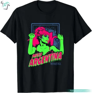 Neon Vintage Miss Argentina Scary Poster Beetlejuice T Shirt Women's