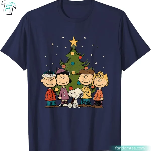 Peanuts Christmas Group Funny Peanuts Character Shirts