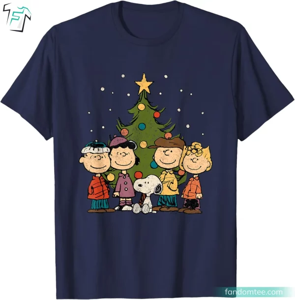 Peanuts Christmas Group Funny Peanuts Character Shirts