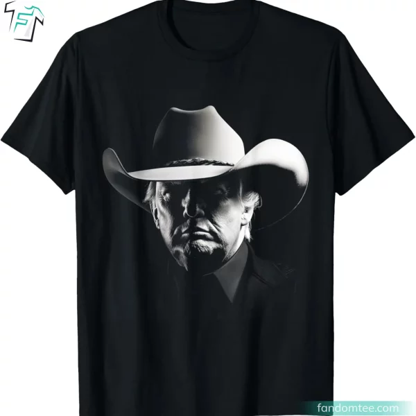 President Trump Head Cowboy Donald Trump 2024 Shirts for Patriotic