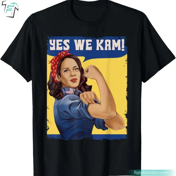 Retro Yes We Kam President Kamala Harris Shirt