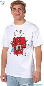 Snoopy Christmas T Shirt Funny Woodstock Wishful Thinking Christmas Xmas Holiday