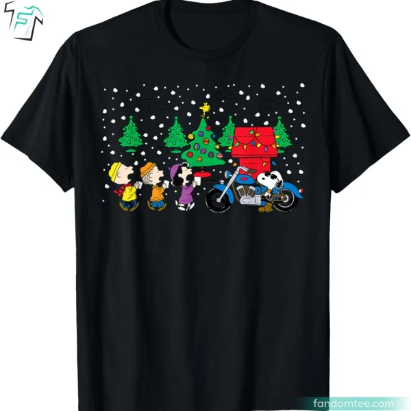 Snoopy Holiday Cool Caroling Funny Christmas Peanuts T Shirts