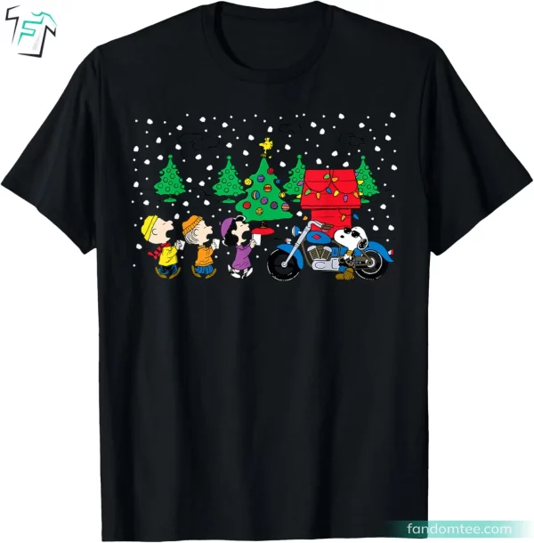 Snoopy Holiday Cool Caroling Funny Christmas Peanuts T Shirts