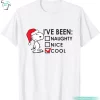 Snoopy Naughty Nice Cool Christmas Funny Peanuts T Shirts For Men