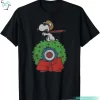 Snoopy Target Wreath Funny Peanuts Womens Shirt