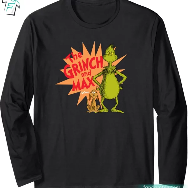 The Grinch And Max Funny Christmas Grinch Shirts Men