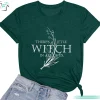 There's A Little Witch in All of Us Funny Women Witch Shirt