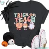 Trick Or Teach Shirt Funny Halloween Teacher Gifts Tee