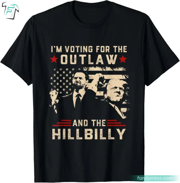 Trump 2024 Flag Outlaw Hillbilly Vintage Trump Vance 2024 Shirts