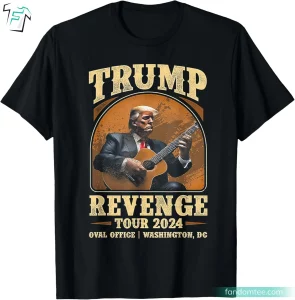 Trump Revenge Tour 2024 Funny Donald Trump Fight Shirt