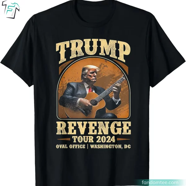 Trump Revenge Tour 2024 Funny Donald Trump Fight Shirt