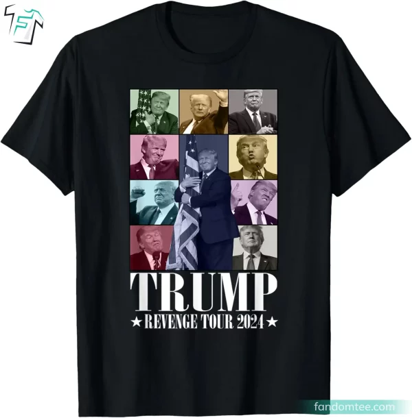 Trump The Revenge Tour 2024 Funny Donald Trump T-Shirt