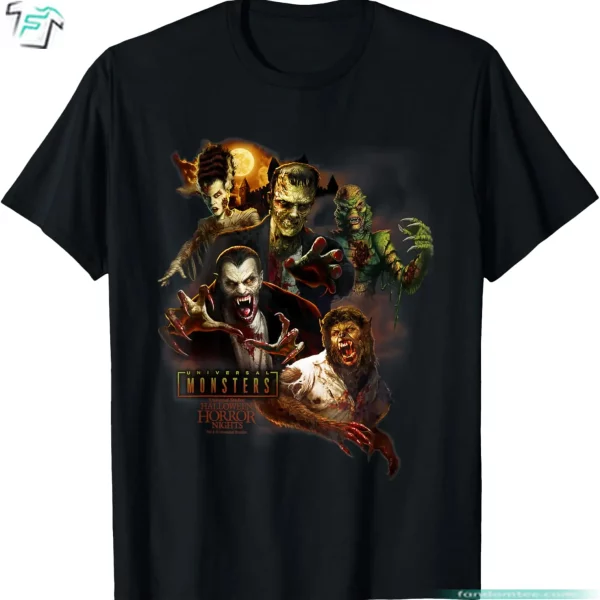 Universal Vintage Halloween Horror Nights Shirt for Horror Movie Fans