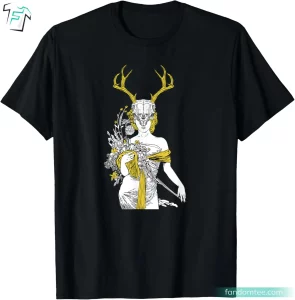 Village Witch Pagan Wicca Shirts Scary Deer Skull