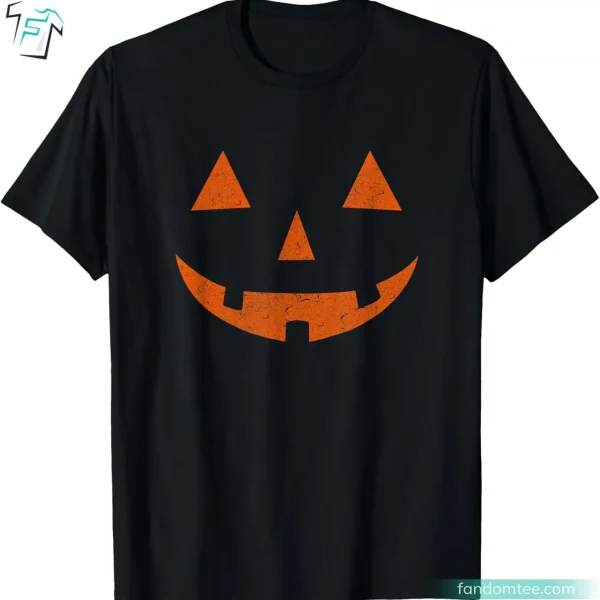 Vintage Jack o Lantern Funny Pumpkin Face T Shirt