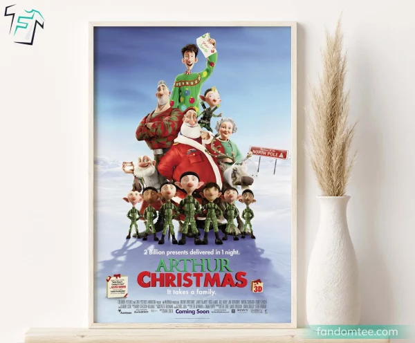 Arthur Christmas Movie Poster Funny Gifts For Christmas