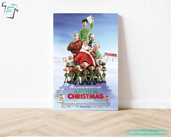 Arthur Christmas Movie Poster Funny Gifts For Christmas