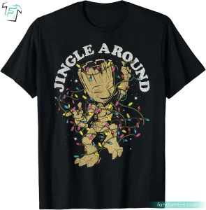 Christmas Groot Jingle Around Marvel Christmas Gifts Shirt