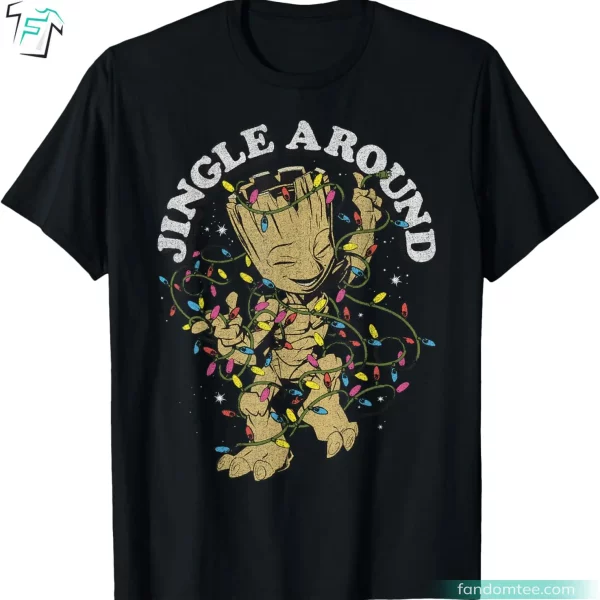 Christmas Groot Jingle Around Marvel Christmas Gifts Shirt