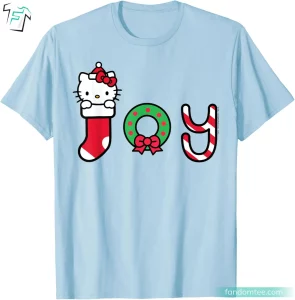 Christmas Joy Cute Pink Hello Kitty Shirt